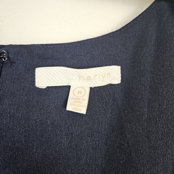 HARLYN Colorblock Hem Midi Cocktail Dress Size Medium Career Office Work ready - Picture 6 of 9